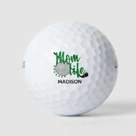 Golf Glitter Ma Life Funny Modern Custom Name Golfballen