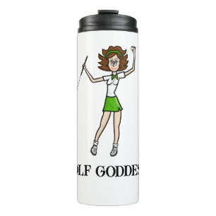 Golf Goddess Thermische Tumbler Thermosbeker