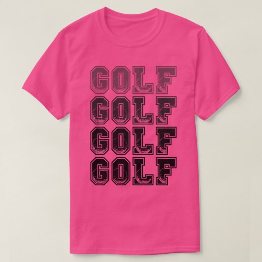 Golf Golf Golf Golf Ontwerp T-shirt (Design voorkant)