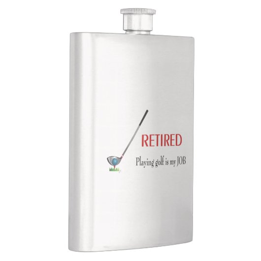 GOLF-Golf spelen is mijn JOB Heupfles (Rechts)