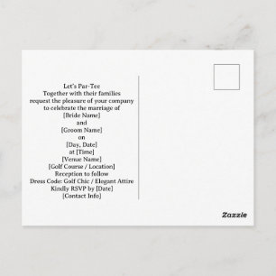 Golf golf vlag op hartvorm op putting green briefkaart