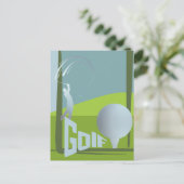 Golf Golfclub resort groene groet Briefkaart (Staand voorkant)