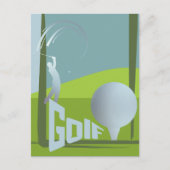 Golf Golfclub resort groene groet Briefkaart (Voorkant)