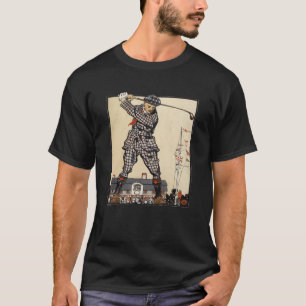 Golf Golfer Antiek Vintage Golfen T-shirt
