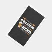 Golf Golfer Beer Drink Golfcursus Servet (Hoek)