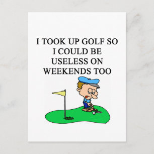 GOLF-golfer Briefkaart