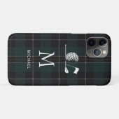 Golf Golfer Cadeau Elegant Schotland Monogram Op M Case-Mate iPhone Case (Achterkant (horizontaal))