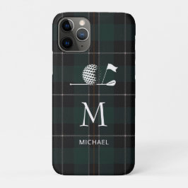 Golf Golfer Cadeau Elegant Schotland Monogram Op M Case-Mate iPhone Case