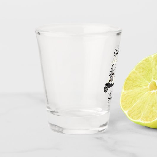 Golf Golfer Cart Shot Glass Shot Glas (Links)