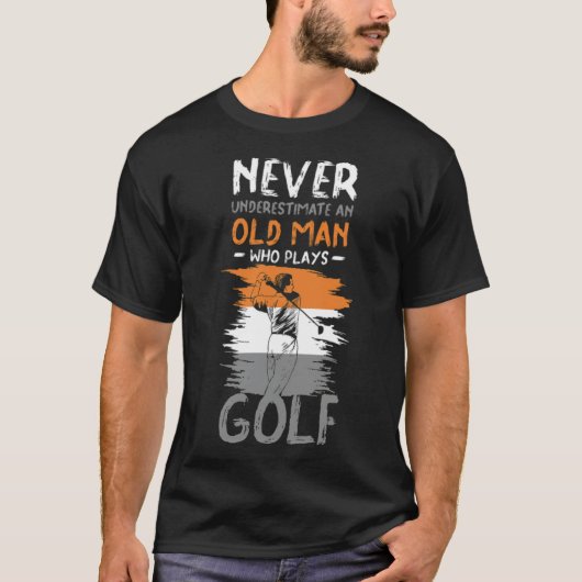 golf golfer clubs sport golfverjaardag go t-shirt (Voorkant)