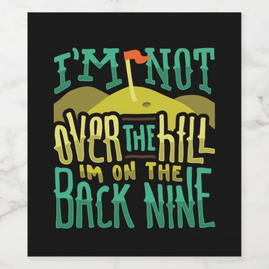 Golf Golfer Gift Wijn Etiket (Enkel label)