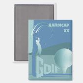 Golf golfer Golf club accessoire Magneet (Voorkant / Achterkant)