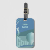 Golf golfer Golf club resort apparatuur Bagagelabel (Voorkant (verticaal))