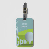 Golf golfer Golf club resort apparatuur Bagagelabel (Voorkant (verticaal))