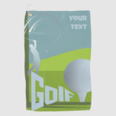 Golf golfer Golf club resort apparatuur Golfhanddoek (Voorkant)