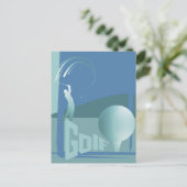 Golf golfer Golf club resort groet Briefkaart (Staand voorkant)