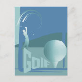 Golf golfer Golf club resort groet Briefkaart (Voorkant)