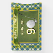 Golf, Golfer, Golf thema Verjaardagsbanner Spandoek (Verticaal)