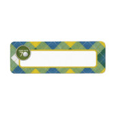 Golf / Golfer / Golf themafeest Etiket (Voorkant)