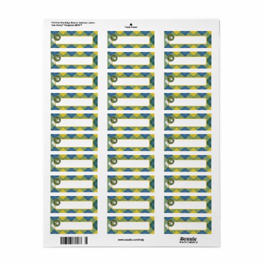 Golf / Golfer / Golf themafeest Etiket (Full Sheet)