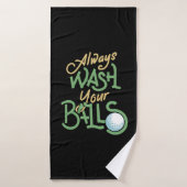 Golf Golfer Golfball Gift Badhanddoek (Badhanddoek)