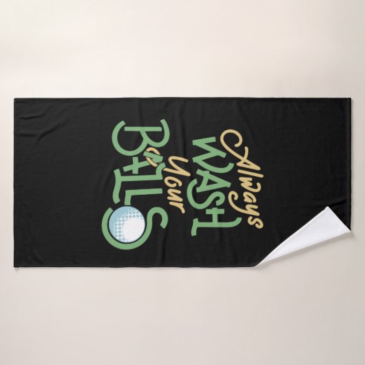Golf Golfer Golfball Gift Badhanddoek (Badhanddoek)