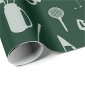Golf Golfer Golfen Golfkar en tas Cadeaupapier (Rol Hoek)