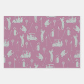 Golf Golfer Golfen Golfkar en tas Inpakpapier Vel (Voorkant 2)