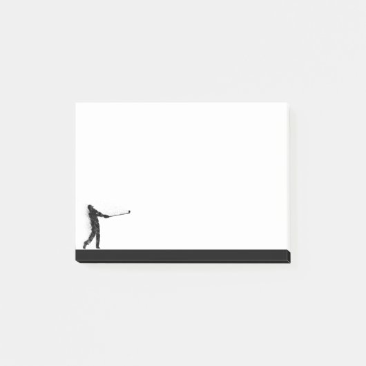 Golf Golfer Golfen Sport Silhouet Post-it® Notes (Voorkant)