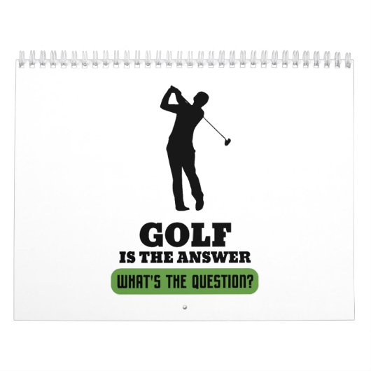 Golf Golfer Golfing Golfbal Golfkoers Kalender (Hoes)