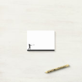 Golf Golfer Golfing Sport Silhouette Post-it® Notes (Op bureau)