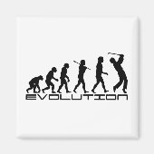 Golf Golfer Golfsport Evolution Art Magneet (Voorkant)