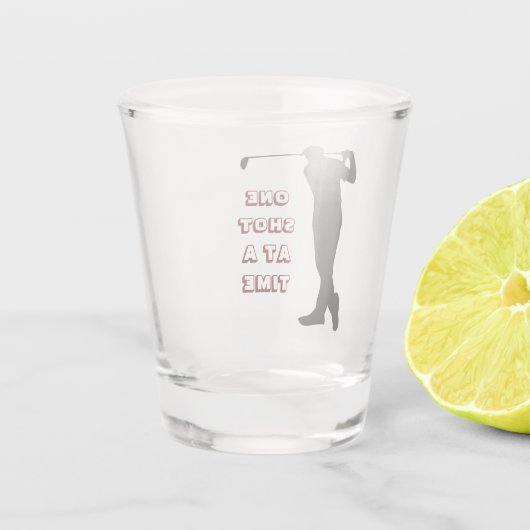 Golf Golfer Humor Shot Glas (Achterkant)