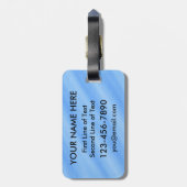 Golf Golfer Typografie Bagagelabel Sjabloon (Achterkant verticaal)