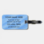 Golf Golfer Typografie Bagagelabel Sjabloon (Achterkant horizontaal)