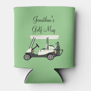 Golf Golfer Winkelwagen Gepersonaliseerde Koffie B Blikjeskoeler