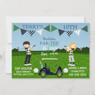 Golf Golfers Afslagplaats Golfkarretje Golfbal Ver
