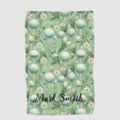 Golf Golfer's verjaardag en paasvakantie Golfhanddoek (Voorkant)