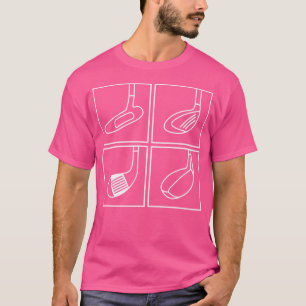 Golf Golfing Belangrijke Golferkeuze Golfclubs T-shirt