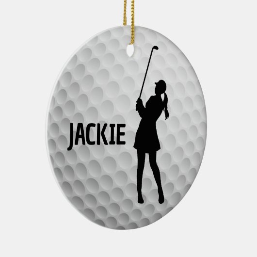 Golf Golfing Design Keramisch Ornament (Rechts)
