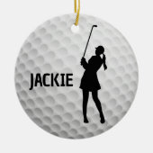Golf Golfing Design Keramisch Ornament (Voorkant)