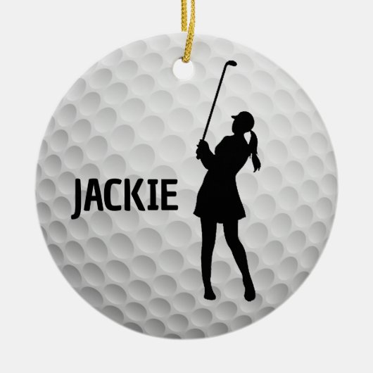 Golf Golfing Design Keramisch Ornament (Voorkant)