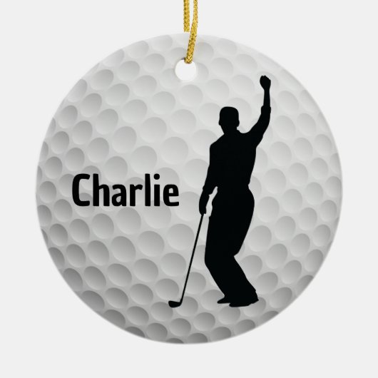 Golf Golfing Design Keramisch Ornament (Voorkant)