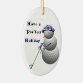 Golf Golfing Golfers kerstcadeautje Keramisch Ornament (Rechts)