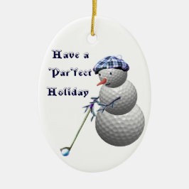 Golf Golfing Golfers kerstcadeautje Keramisch Ornament