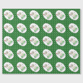 Golf Golfing Yellow Lab Labrador Retriever Dog Cadeaupapier (Vlak)