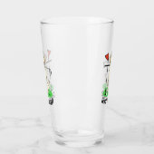 Golf Golfing Yellow Lab Labrador Retriever Dog Glas (Links)