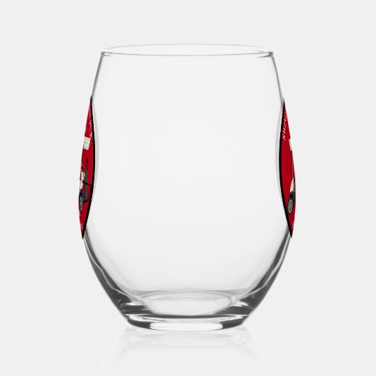 Golf Golfkar Drinkset Wijnglas Zonder Voet (Rechts)