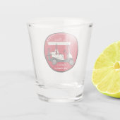Golf Golfkar Shot Glas Drinkware (Achterkant)