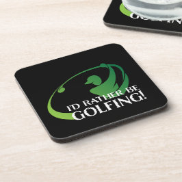 Golf Golfsport Moderne Golfer Spel Sporten Zwart G Bier Onderzetter